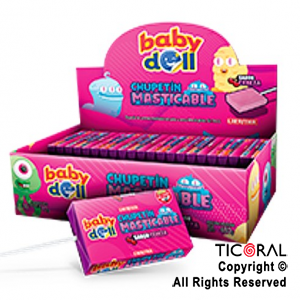 CHUPETIN MASTICABLE BABY DOLL SABOR CEREZA X 40 UNIDADES (12GR C/U) x 1